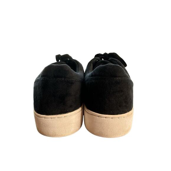 Vionic Splendid Syra Black Velvet Lace Up Fashion Sneaker - Picture 4 of 7